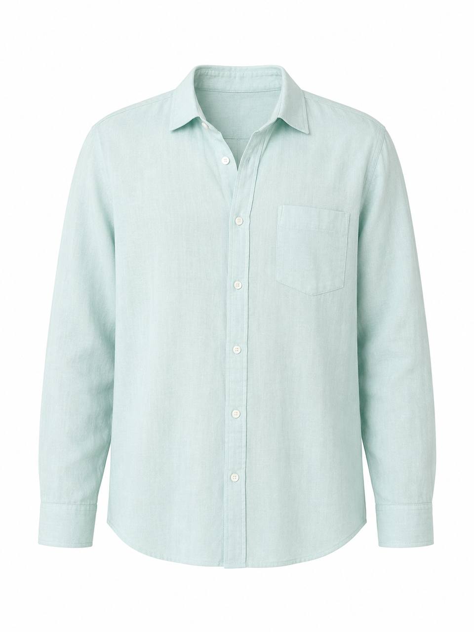 Classic Oversized Linen Shirt – Tiffany