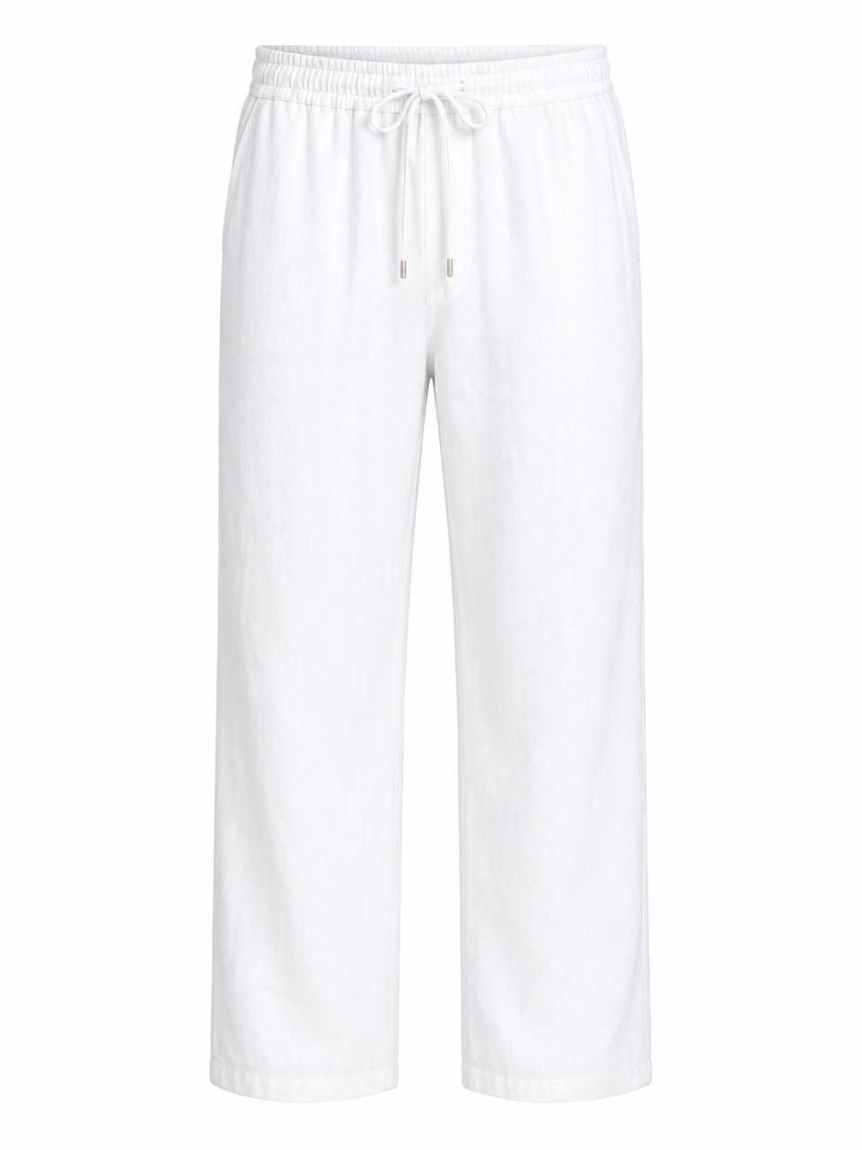 Classic Oversized Linen Set – White